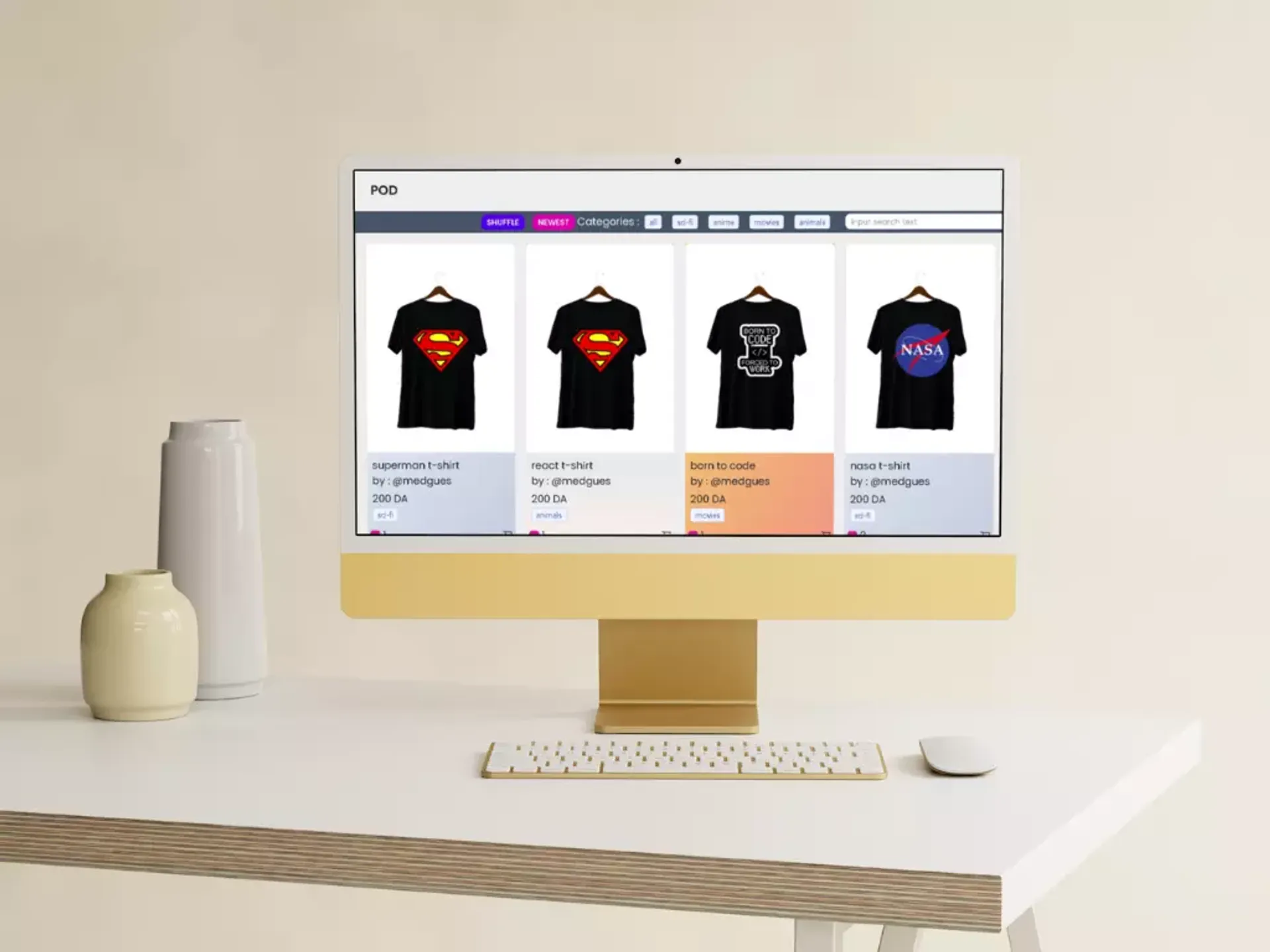 T-Shirt Print-on-Demand Platform preview 1