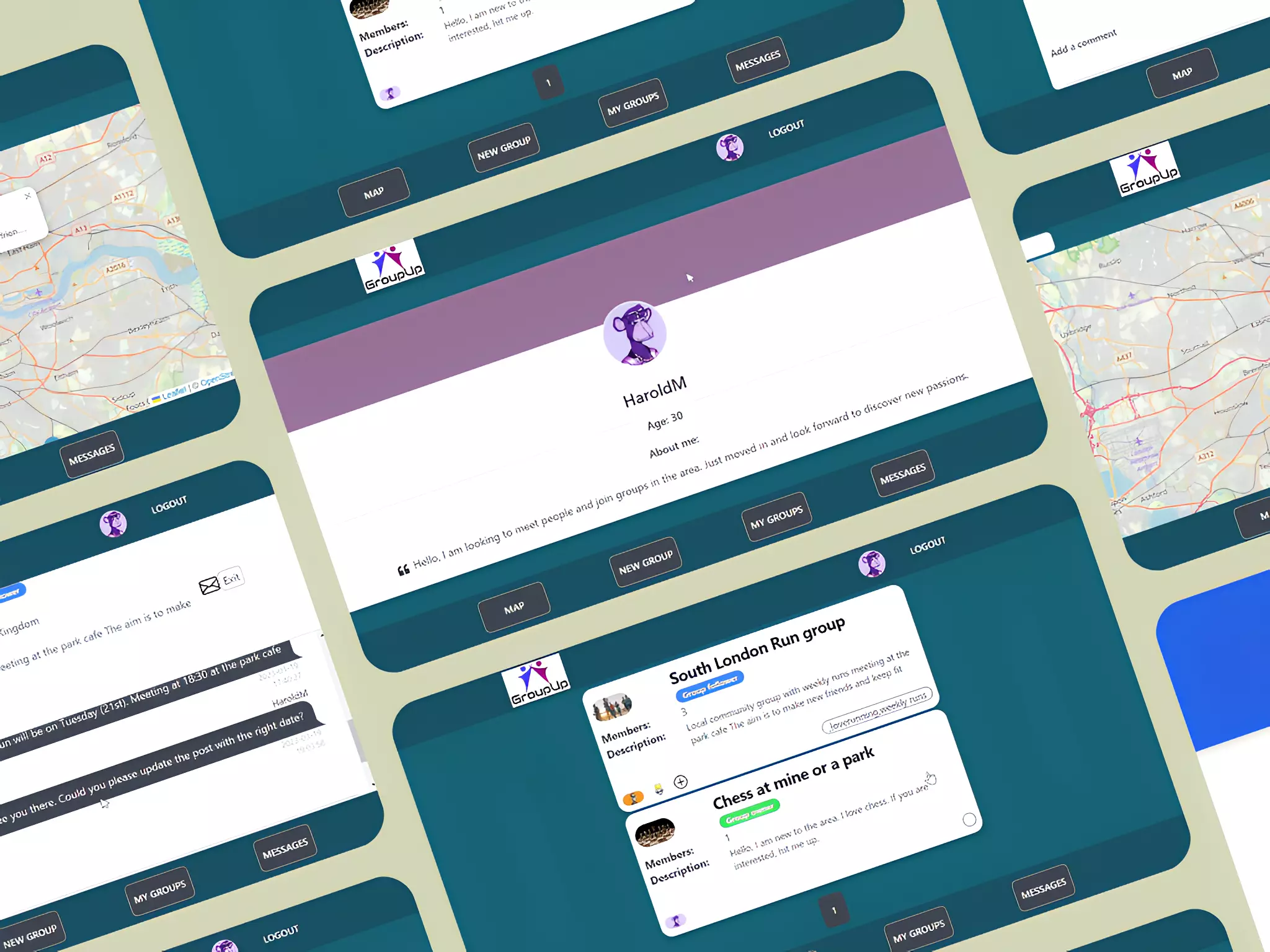 Online Meetup-platform til at forbinde ligesindede mennesker